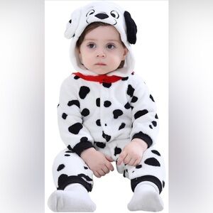 Adorable Dalmatian Print Baby Onesie